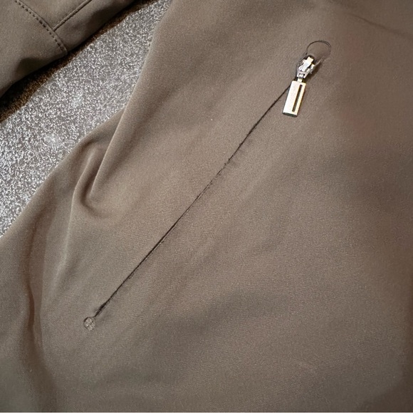 Nau asymmetrical zip jacket army green water resistant womens size xs - Picture 4 of 14